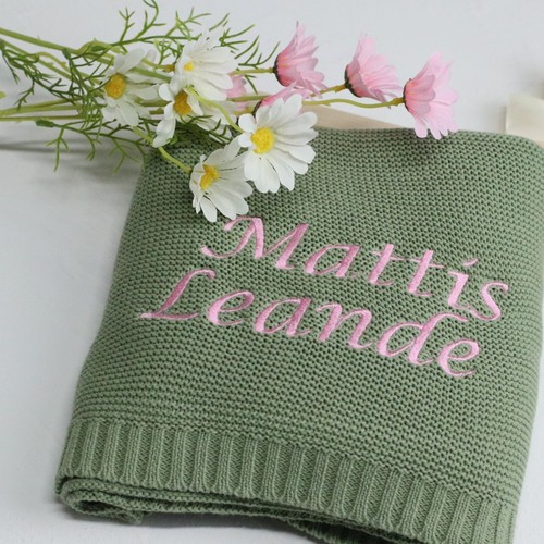 Personalised cotton knit - personalised,