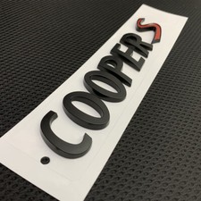 Matte Black Emblem Badge CooperS Countryman Clubman Fits Mini Cooper R53 R56 F56