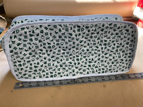 Vintage toaster oven quilted - oven,
