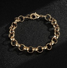 Men's 10mm 9ct Gold Filled Classic Belcher Bracelet - 8 Inch