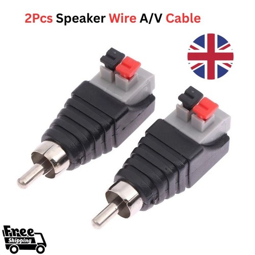 2pcs speaker wire cable to - 2pcs, a/v