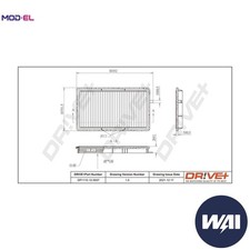 FILTER CABIN AIR DP1110.12.0007 FOR ALPINA BMW 3/E6/Convertible/Compact 3.2L B3