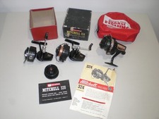 Vintage Fishing Reels x3 Garcia Mitchell 324 Boxed Shakespeare Omni 030 + Extra