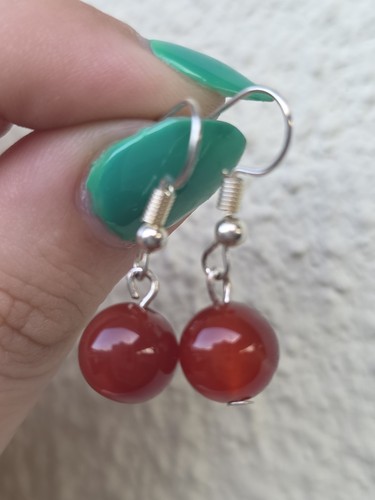 Carnelian gemstone drop - gemstone,