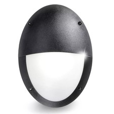 Black Outdoor Modern Oval