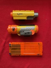 Nerf Accessories Scope Laser Long Magazine Clip And Elite Darts Bundle