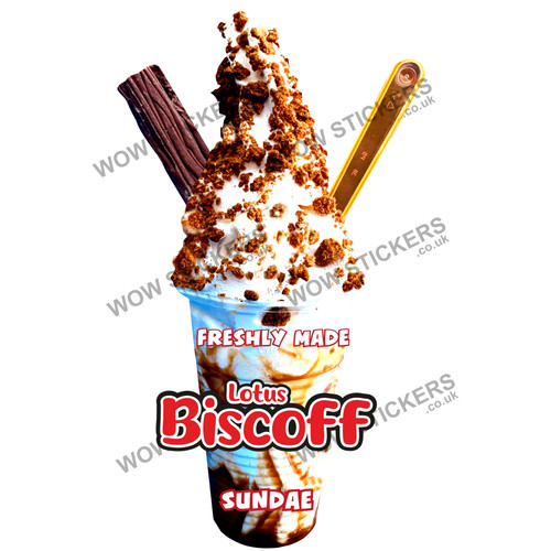 Biscoff flake ice cream - biscoff,