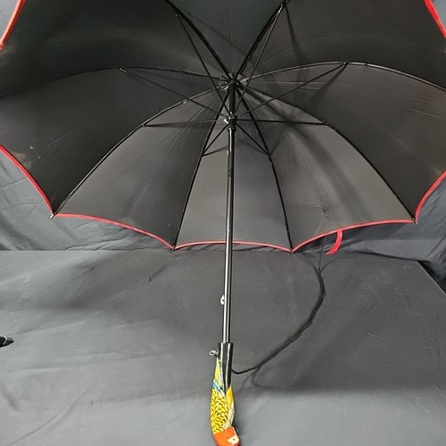 Parrot handle umbrella black - parrot,