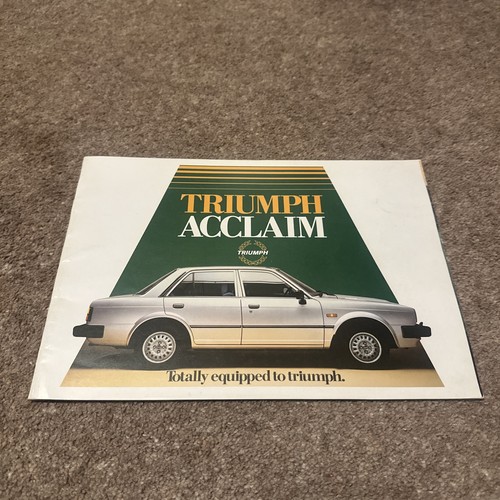 Triumph acclaim brochure - triumph,