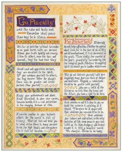 Desiderata verse sampler - verse,