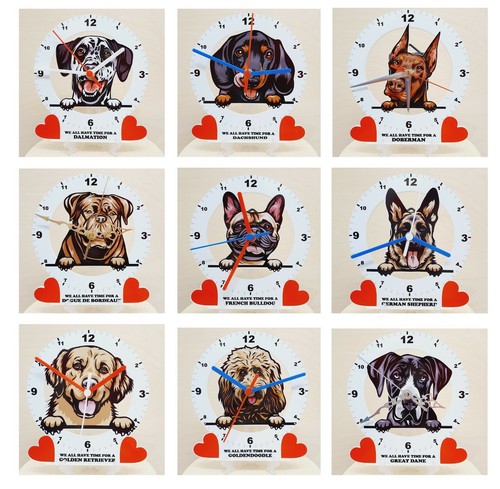 Quartz wall clock - quartz, dog