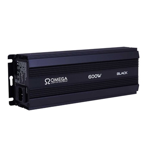 Omega black 600w - black, dimmable