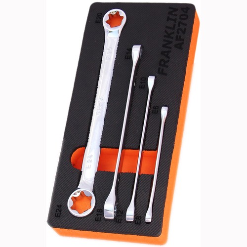 Torx ring spanner set pcs - e-torx,