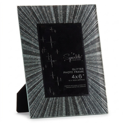 Silver glitter glass photo - silver,