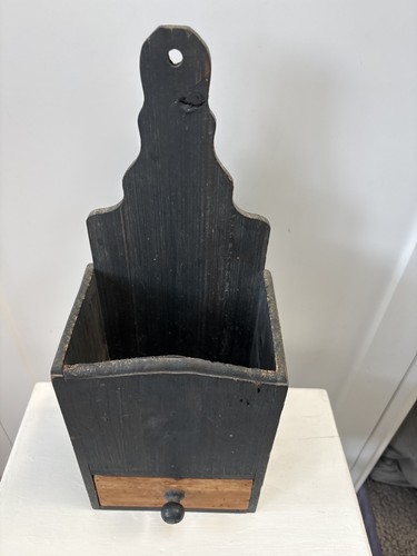 Primitive wooden wall box - wooden,