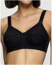 Triumph Womens Doreen X Non Wired Bra 46H Black RRP £40