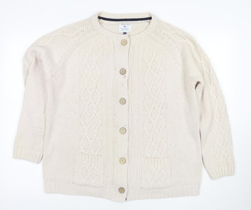 Country rose ivory cable knit - rose, cable-knit