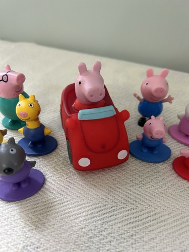 Peppa pig figures lot 9 - peppa,