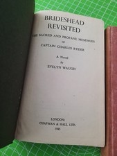 TWO COPIES Evelyn Waugh BRIDESHEAD REVISITED 1st/1st 1945 & REVISED not signed 