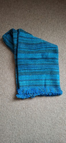 Vintage throw blanket fringe - vintage,