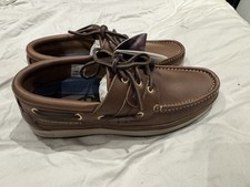 Dubarry Atlantic Bourbon Brown Deck Shoes Size UK 9