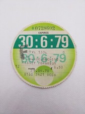 F STAMPED AGRICULTURAL MACHINE MASSEY FERGUSON 1979 Old Road Farm Tax Disc Rare