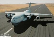 Boeing C-17 Globemaster aviation Art Print transport aircraft Afghanistan War