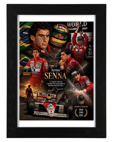Ayrton senna signed autograph - senna,