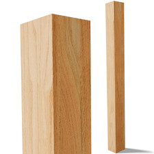 Stylish Red Oak Stair Newel