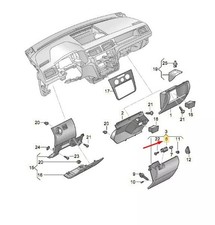 Genuine Vw Caddy Glove Box