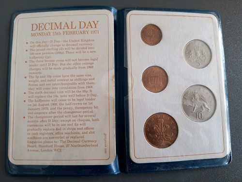 Britains first decimal coins - first,