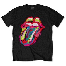 The Rolling Stones Sixty Brushstroke Tongue T Shirt