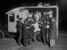 A mobile fish and chip van at