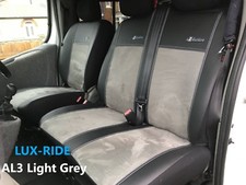 TAILORED SEAT COVERS For VAUXHALL VIVARO CREW CAB 2009-2013 LEATHER & ALICANTE