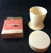 Vintage PaPa Collapsible Drinking Travel Cup With Original Box. UK Seller J22