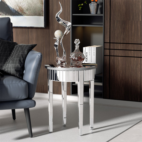 Mirrored glass sofa - side, end
