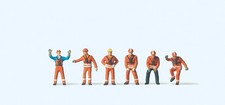 Preiser 79062 DB Shunters (6) Figure Set N Gauge