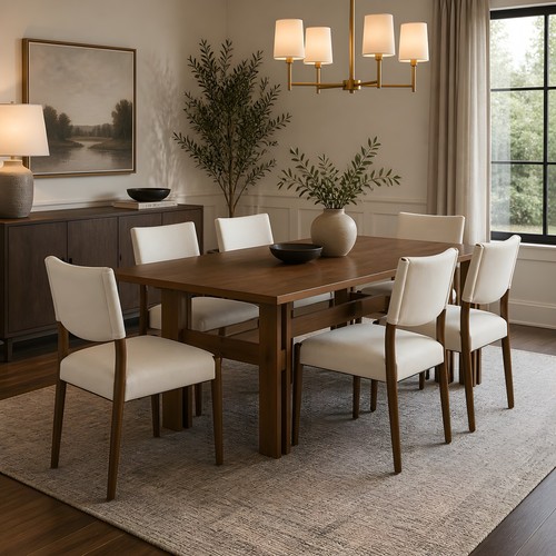 Modern farmhouse dining - modern, set