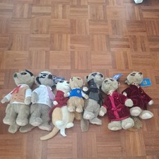 Collection of 7 Meerkats Soft Toys
