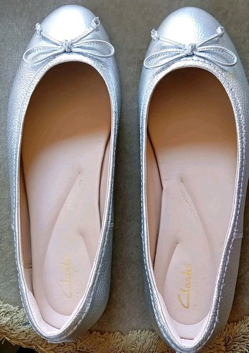 Clarks silver leather - clarks,