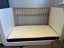 SnuzKot Skandi White Cot Bed