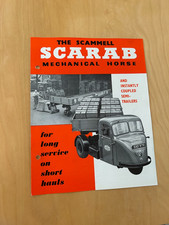 SCAMMELL LORRY / TRUCK BROCHURE -  SCARAB MECHANICAL HORSE