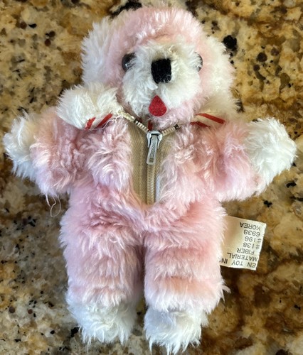 Vtg 1950 pink teddy bear - pink,