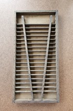 Antique Wooden Printer Drawer Tray Letterpress Type Rule Case 15.5x7.5" 