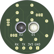 IR IEC62056-21 RS232 Meter Reader Adapter PCB for DIY Project 3.3V - Iskra ME162
