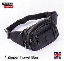 Waist Bum Bag Men Women Fanny Pack Holiday Travel Money Belt Pouch Wallet Unisex