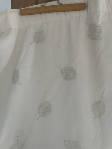 Cream beige leaf pattern - pattern, lined