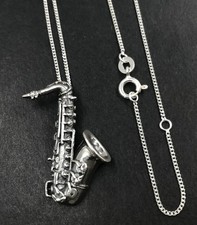 Saxophone pendant solid