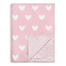 Heart Minky Baby Blanket