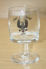 Vintage Collectable Breweriana - Half Pint Stemmed Beer Glass - Old Bedford Ale